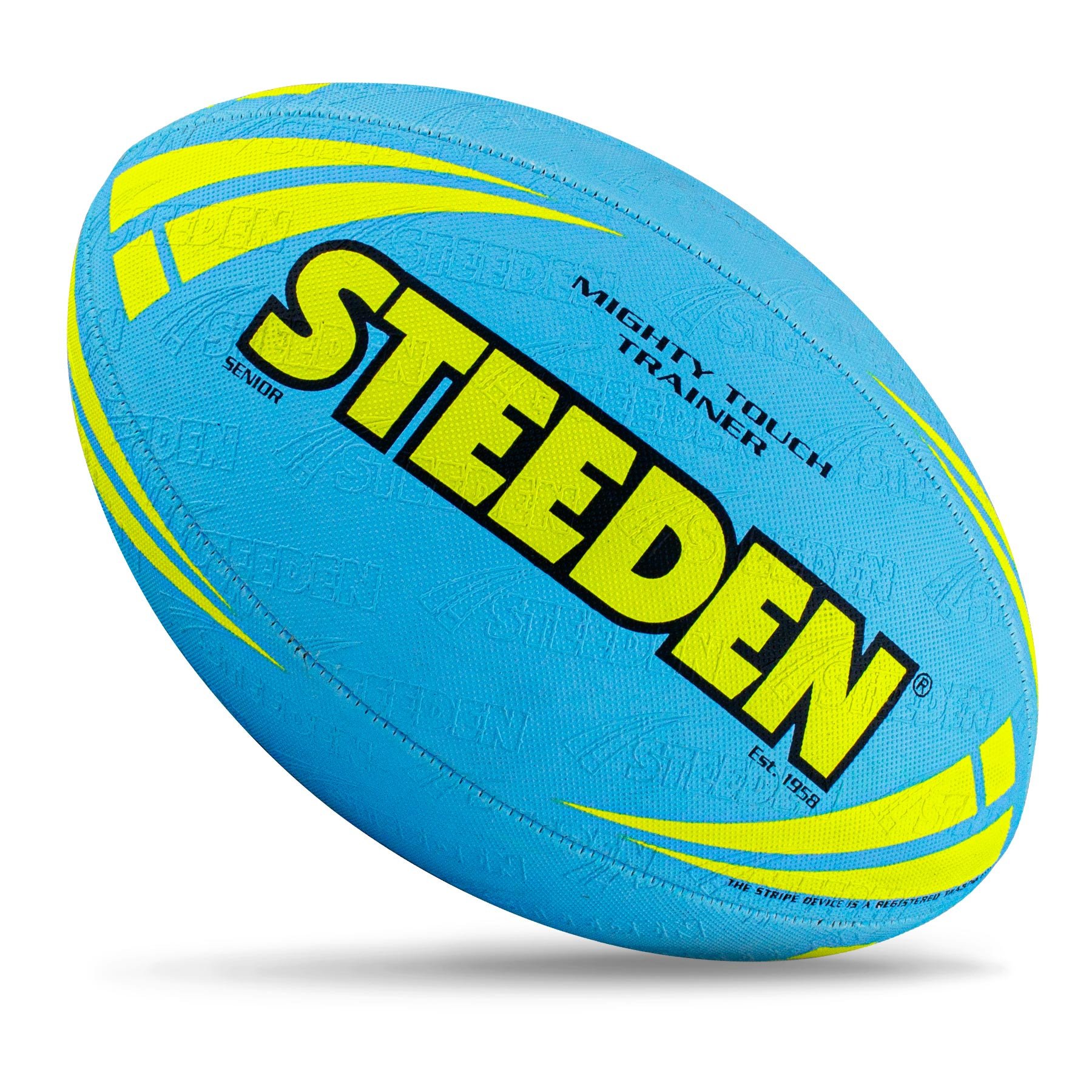 Steeden Mighty Touch Rugby Ball – Sky Blue