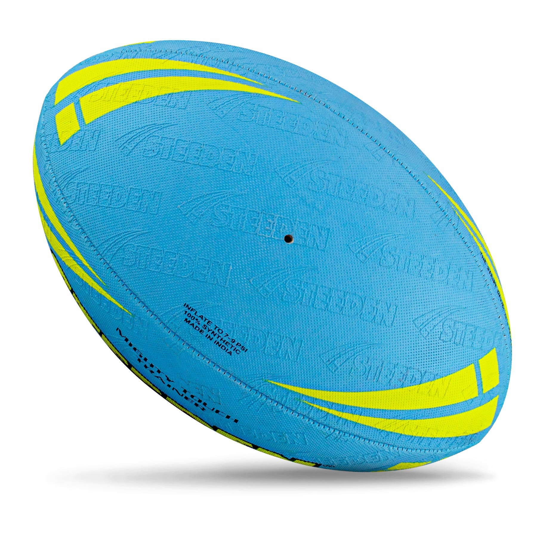 Steeden Mighty Touch Rugby Ball – Sky Blue - Image 4