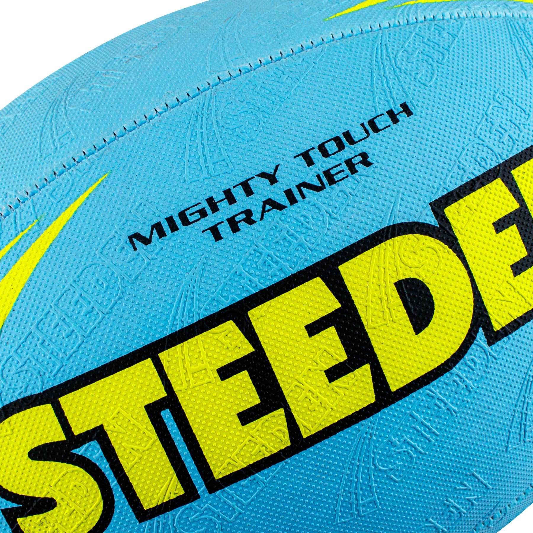 Steeden Mighty Touch Rugby Ball – Sky Blue - Image 5