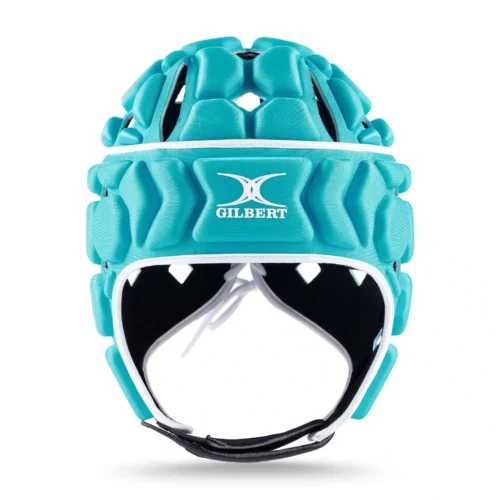 Gilbert Octane Headguard – Aqua/White