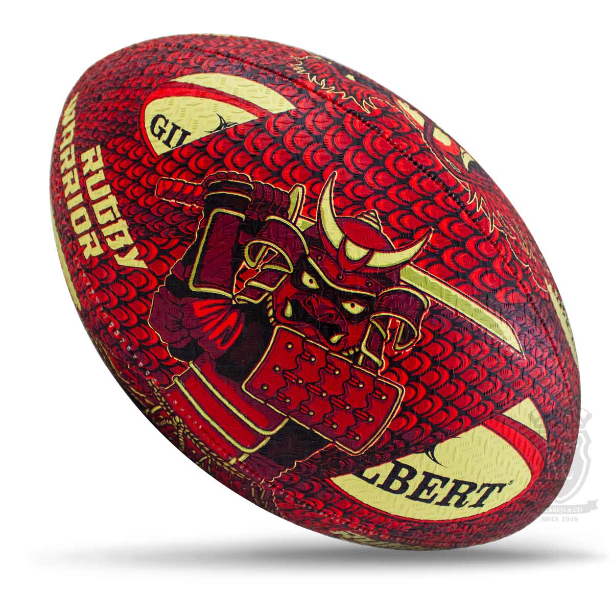 Gilbert Randoms Rugby Ball – Warrior (Size 5)