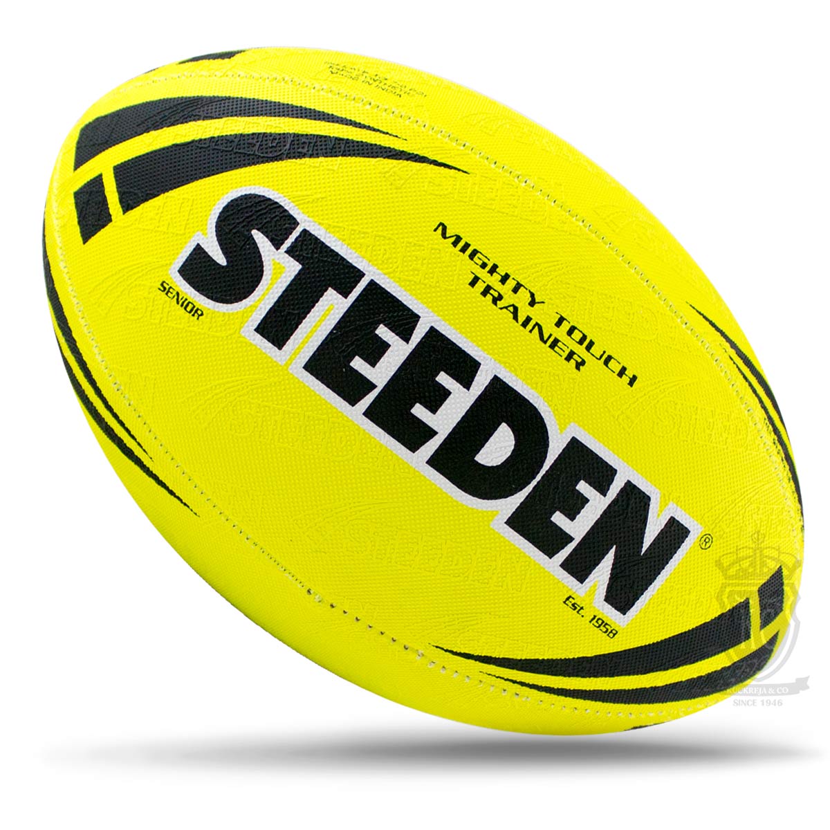 Steeden Mighty Touch Rugby Ball – Yellow