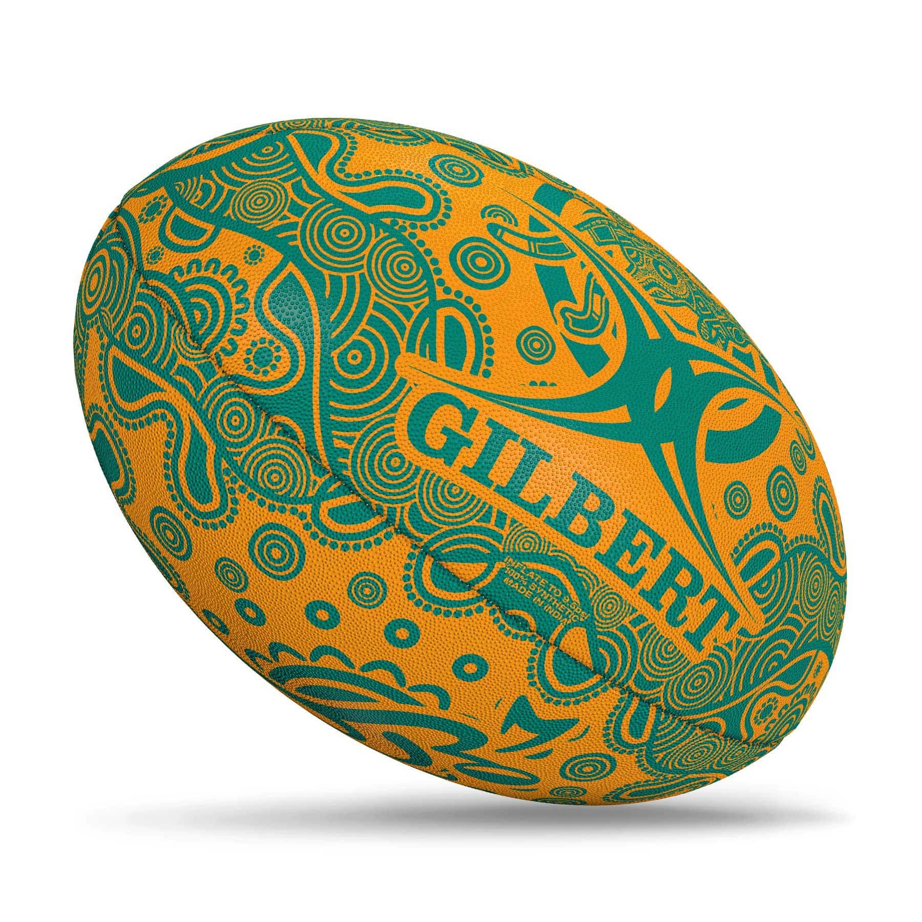 Gilbert Randoms Rugby Ball – Wallabies (Size 5)