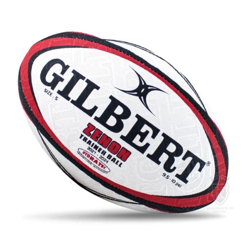 Gilbert Zenon Rugby Ball – Red (Size 5, 4, 3)