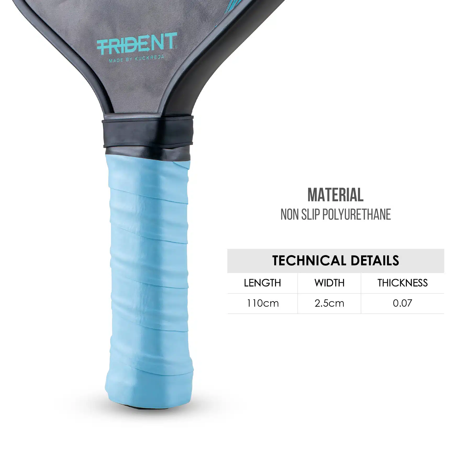 Trident Pickleball Paddle Grip – Sky - Image 3