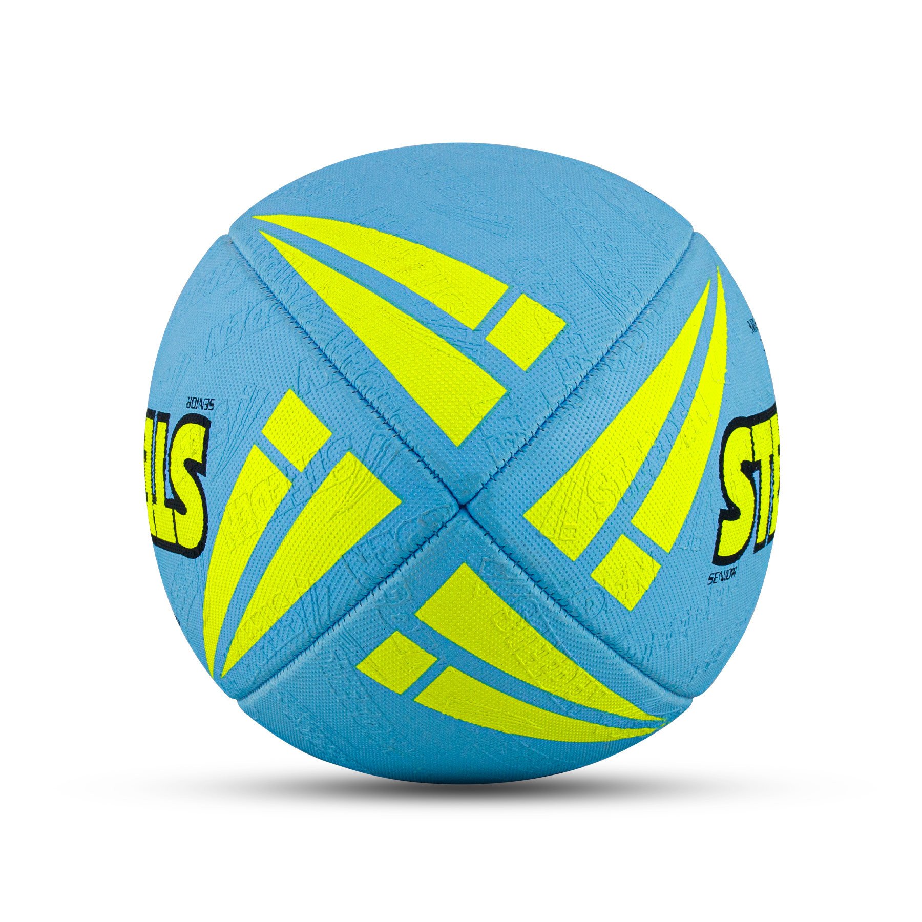 Steeden Mighty Touch Rugby Ball – Sky Blue - Image 2